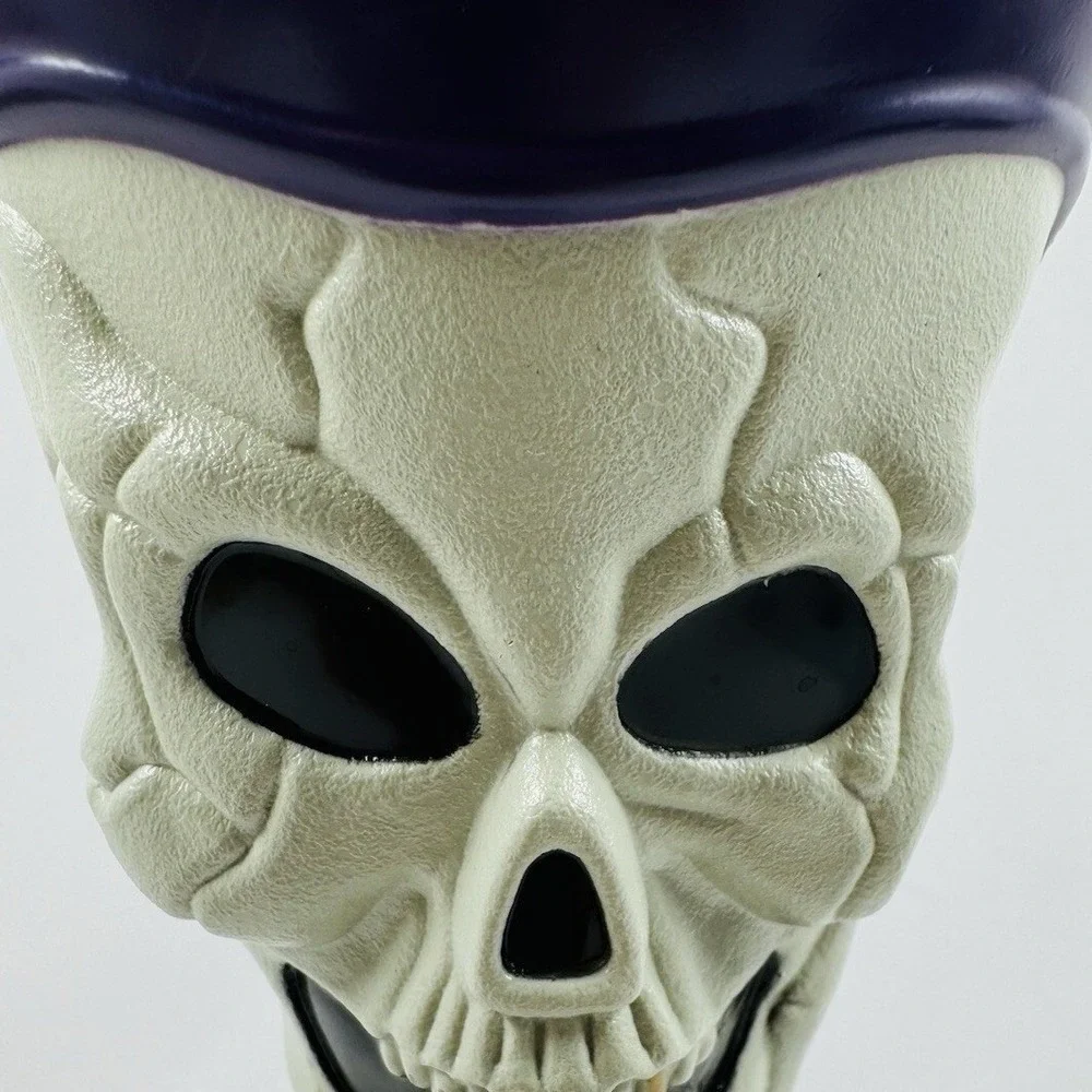 Skeleton Skull Goblets 4 pc Halloween Gothic Spooky Chalice Prop Horror Haunted
